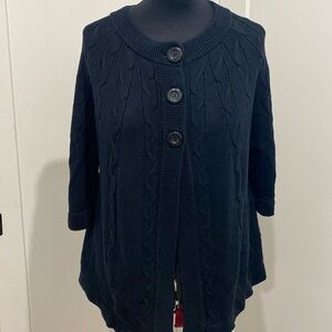 Lane Bryant 💯% Cotton Chunky Knit Ribbed Cardigan |Size 22/24W